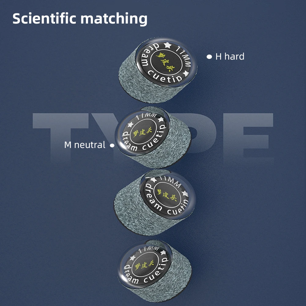 Original LP Billiards Pool Cue Tip 10.5/11mm M/H Technology Gasket Pool Cue Stick Tip Professional Durable Billiard Accessories