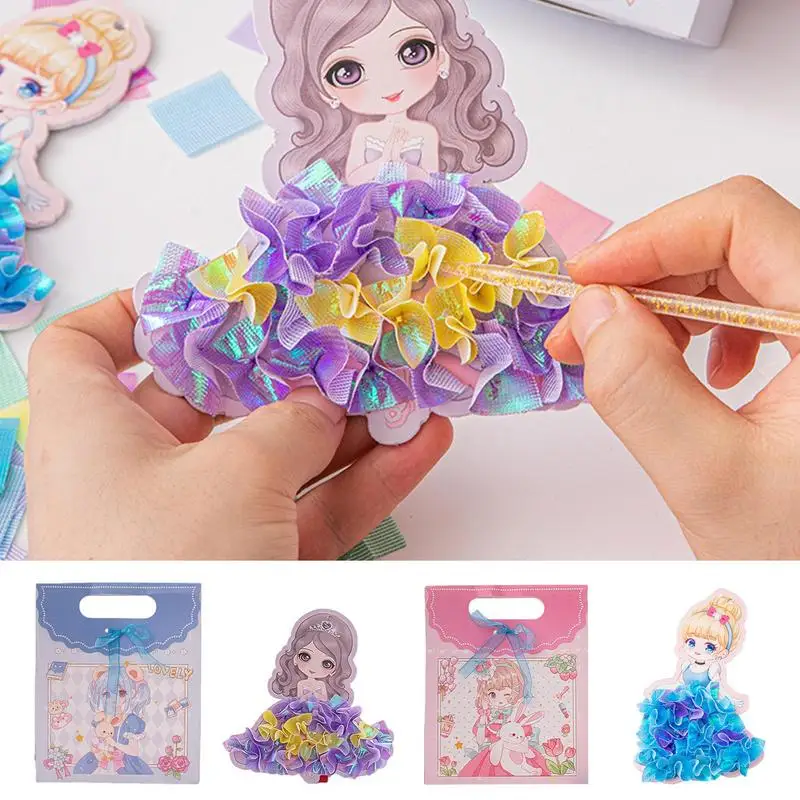 

Poke Art Kits Shimmer DIY Puncture Painting Kits For Kids Kids Fabric Art Poke Art Painting Book Set Kids Art Supplies Crafts
