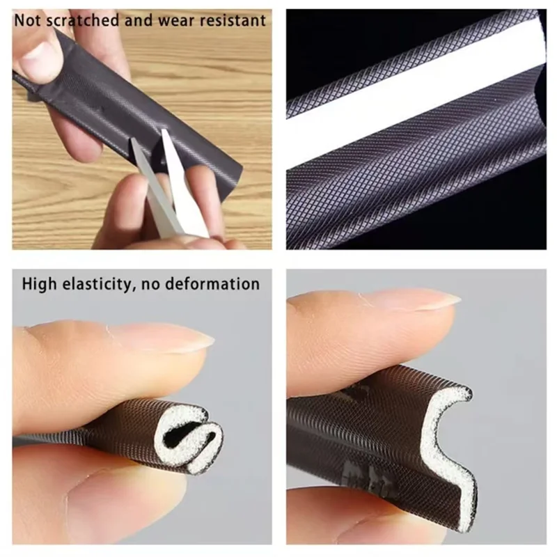 Sealing Strip Tape 40M Acustic Foam Window Sealing Strip For Casement Window Seal Soundproof Foam S Weather Stripping Door Seal Gap Filler Tape