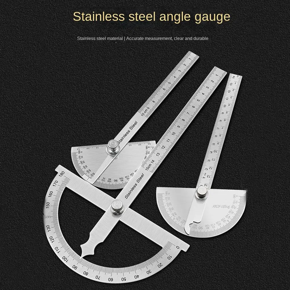Angle Conveyor Stainless Steel Angle Meter Woodworking Tools Metal Finder Ruler Protractor