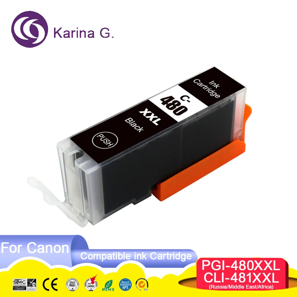 480 481 480XL 481XL PGI-480XL PGI480 CLI-481XL Premium Compatible Inkjet Ink Car