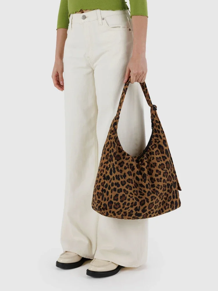 Borsa a Tracolla da Donna in Nylon di Grande Capacità, con Tracolla Regolabile, Versatile Borsa Hobo per Uso Quotidiano - immagine 3