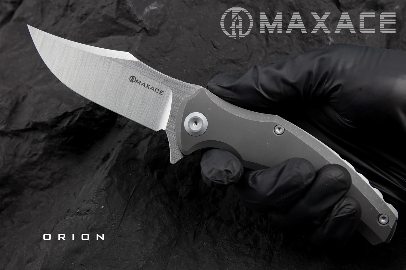 

ORION Maxace Folding Knife TC4 Handle Magnacut Blade Folding Knife Outdoor Self-defense Tool Picnic Fruit Knife