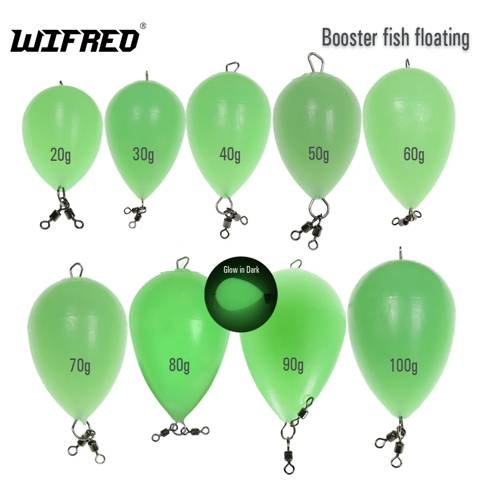 Wifreo Pesca Notturna Pp Solido Luminoso Galleggiante Pesca Galleggiante A Forma Di Uovo Galleggiante Power Ball Galleggiante Booster Pesce Galleggian