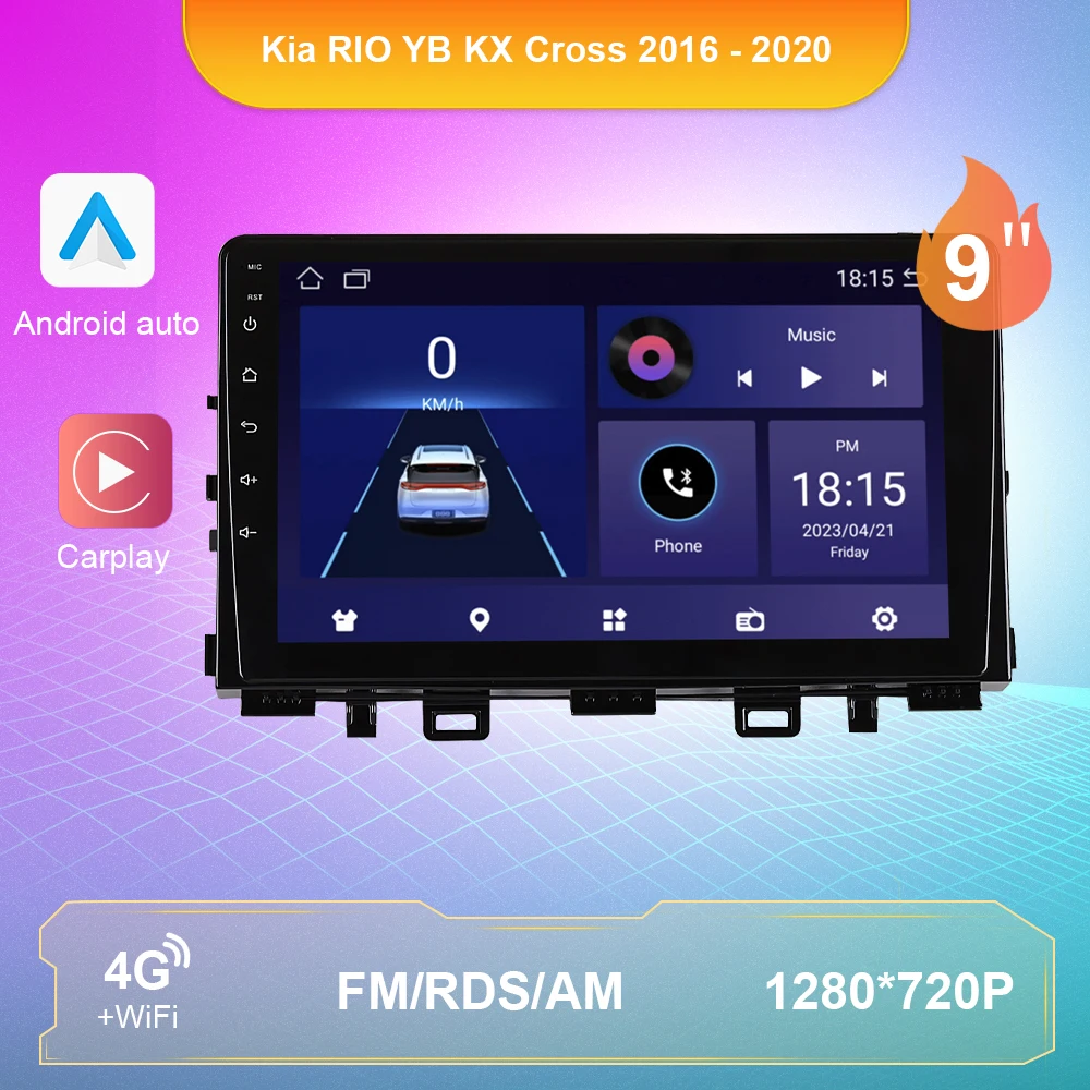 

Android 10.0 Car Stereo Radio For Kia RIO YB KX Cross 2016 - 2020 Multimedia Video Player 4G WiFi Navi GPS Autoradio Carplay