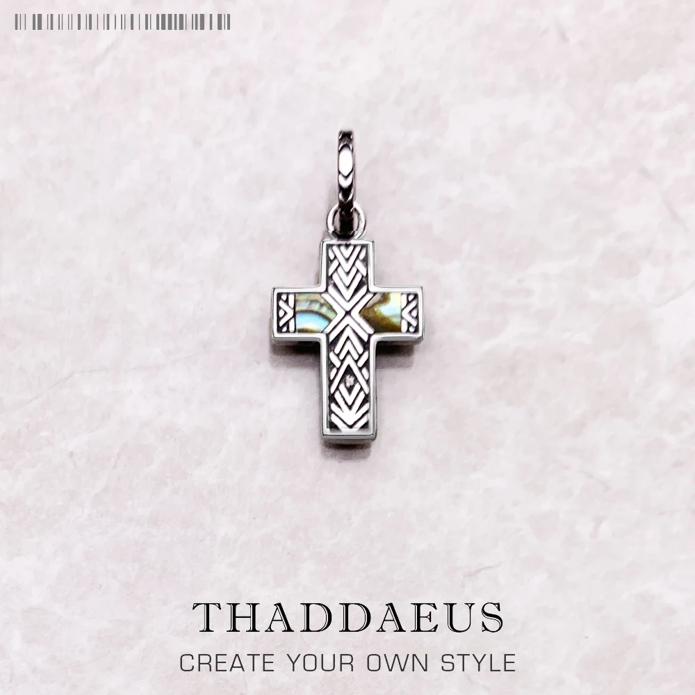 Silver pendant necklace Pendant Personal Lucky Cross Summer Jewelry 925 Sterling Silver for Women Men