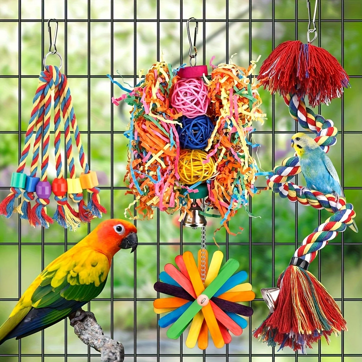 5-Piece Parrot Toy Set 5