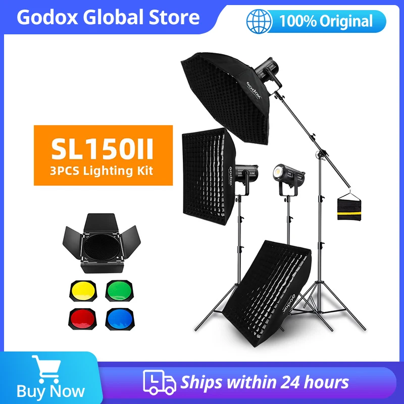Godox 450w Sl 150w Sl150ii Continuous Light Studio Led Light softbox 