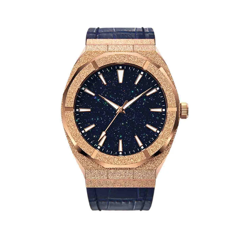 Ready To Ship All Stainless Steel Japan Movement 5ATM Waterproof Star Dust Wristwatch
