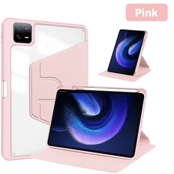 Smart 360° Rotating Tablet Case - Premium Protective Cover with Versatile Viewing Angles - Pad 5 11 (Pink)