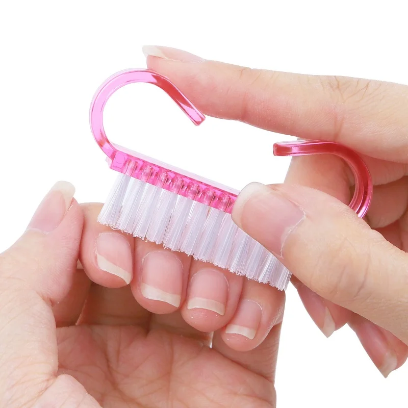 1 pc Cleaning Nail Brush Tools Colorful Plastic Dust Cleaner Brushes Nail Art Manicure Pedicure Powder Soft Remover 4
