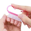 1 pc Cleaning Nail Brush Tools Colorful Plastic Dust Cleaner Brushes Nail Art Manicure Pedicure Powder Soft Remover 4