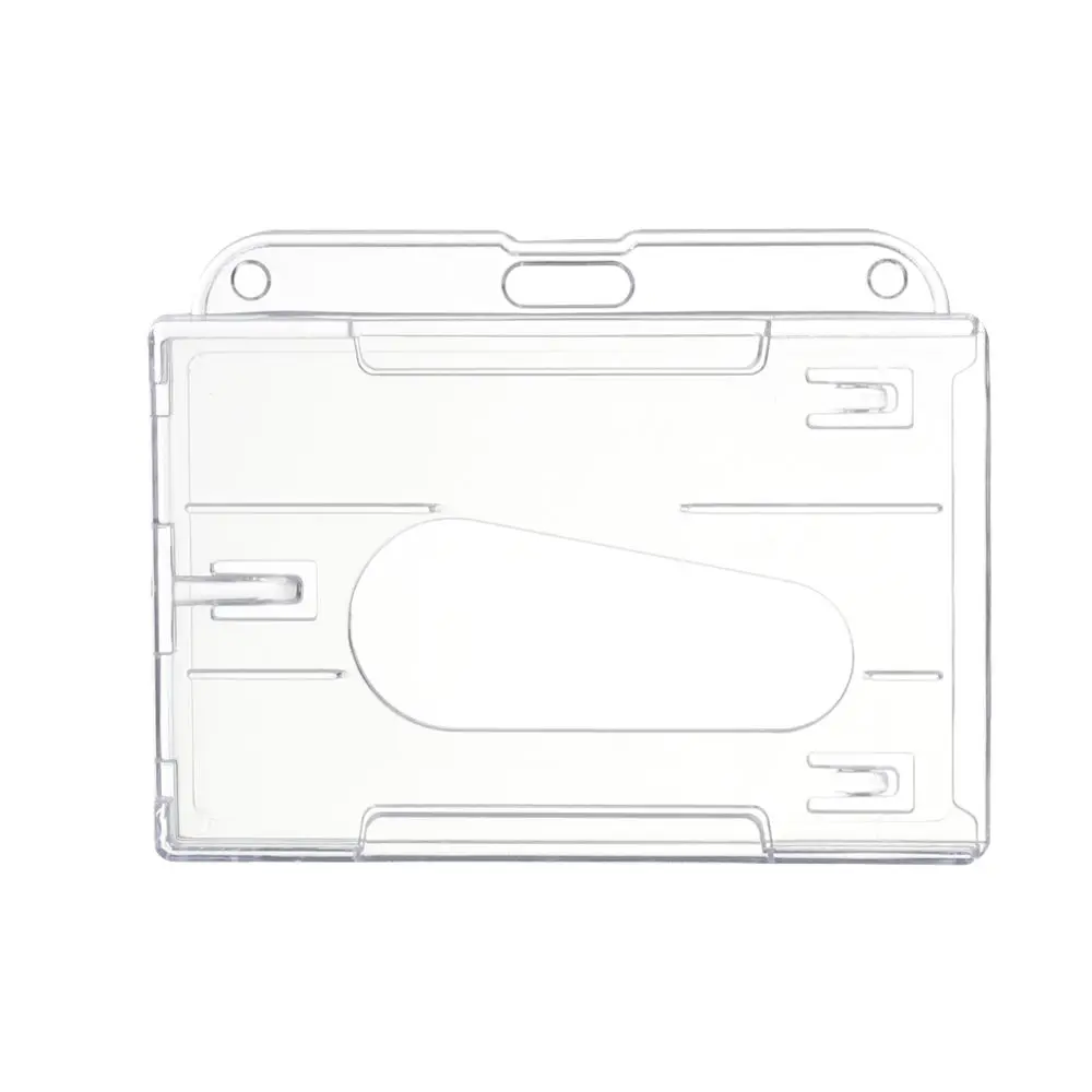 

Hard Plastic Protector Cover Office School Double Sided ID Business Case Name Card ID Card Pouch Work Card Holders Card Sleeve