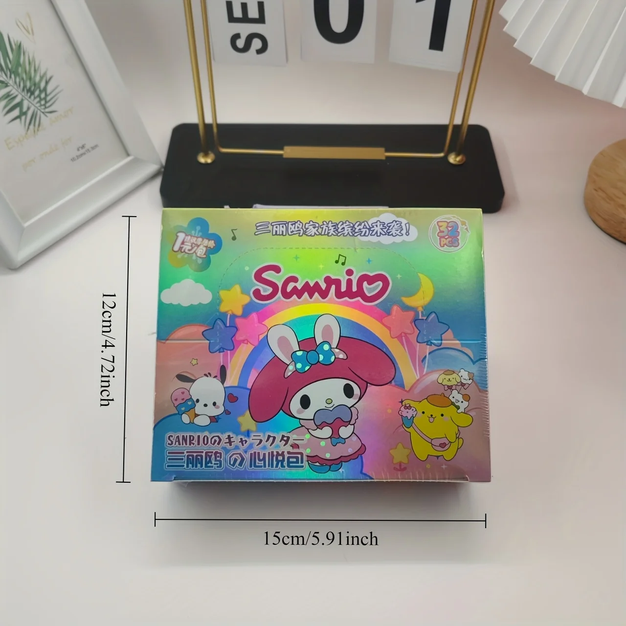 16팩/박스 (32팩) 산리오 캐릭터 시리즈 카드 - 헬로키티, 마이멜로디, 쿠로미 등 프리미엄 카드스톡 수집품