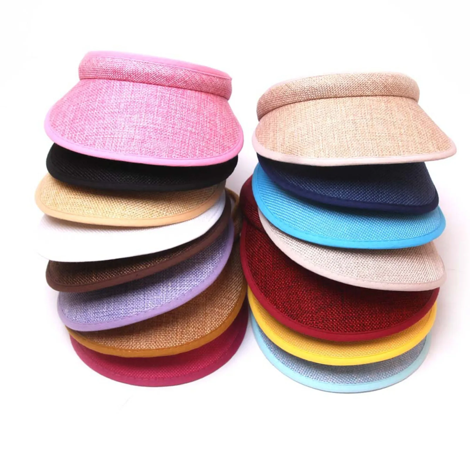 Sun Hats Summer Portable Wide Brim Beach Outdoor Traveling Foldable Visor Multi-function Straw Cap for Women