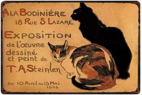 

cutespree Cats I Love My Cat Tin Poster Home Decor Bar Wall Art Painting Wall Plaques Home Kitchen Bar Coffee Shop 16x12 Inch