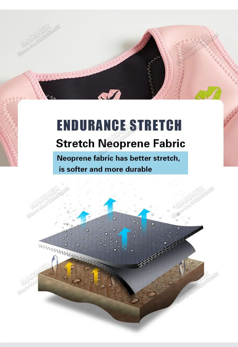 Description Picture 6 of itemSurfing Premium Elastic Neoprene Impact Vest wake Comp Vest men women but Great for All Other Watersports Activities life jacket