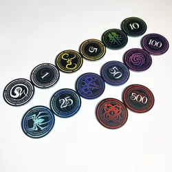 10PCS Ceramic Poker Chips 39mm Personalized Constellation Design Texas Hold'em Poker Chips