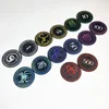 10PCS Ceramic Poker Chips 39mm Personalized Constellation Design Texas Hold'em Poker Chips 3