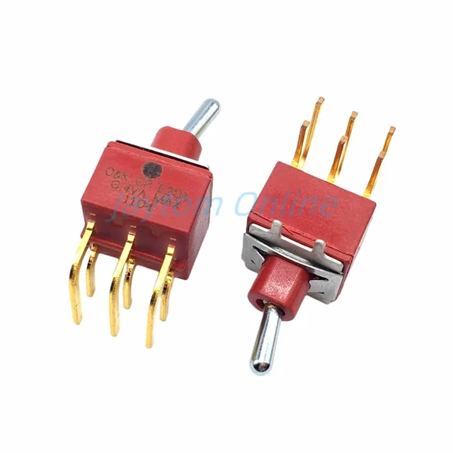 5 Pz Interruttori Di Commutazione 6 Pin DPDT ON-ON 2 Posizioni 6A - Foto 2