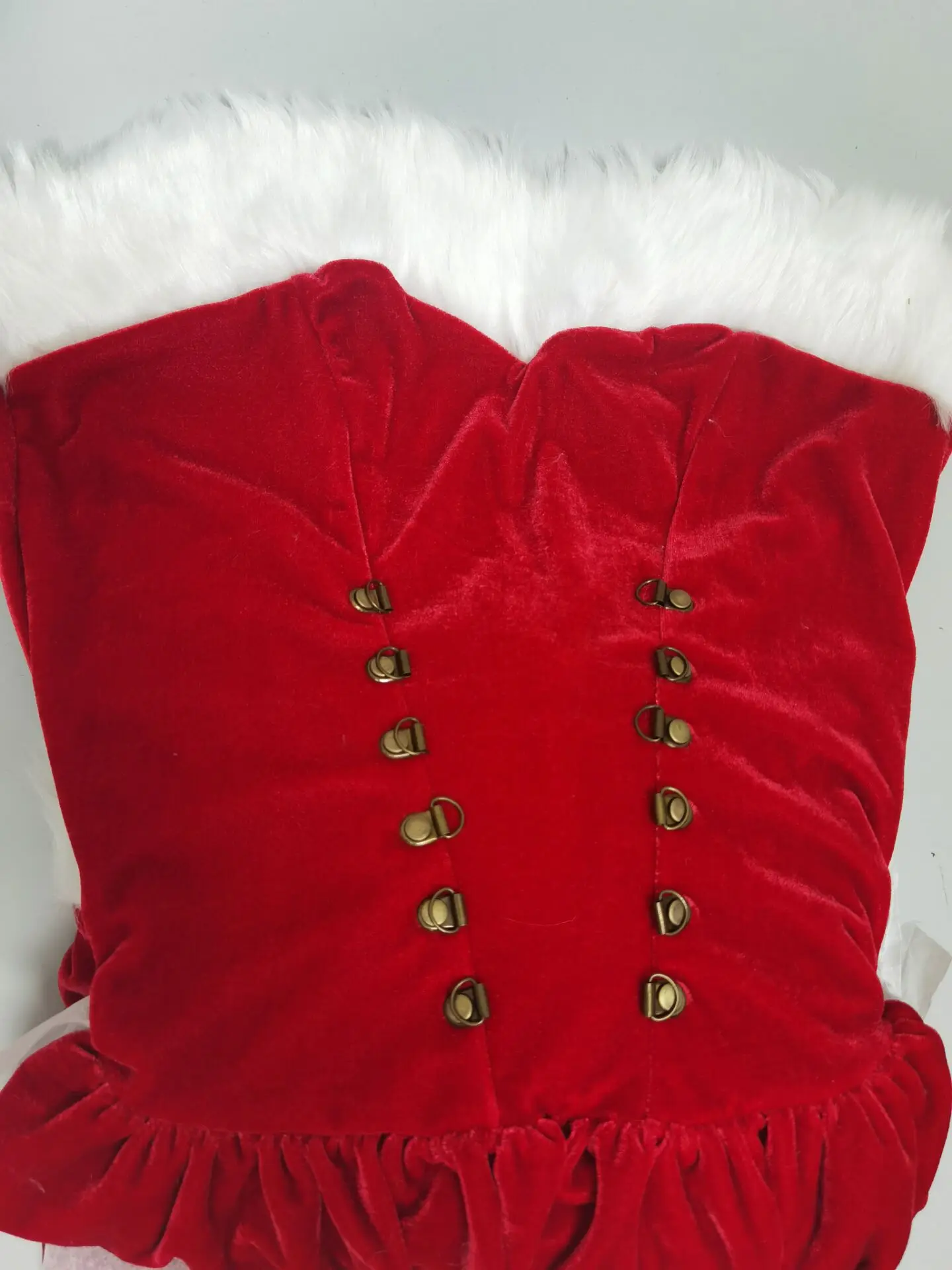 Female Christmas Cosplay Costume for Plush Santa Claus Clothing Sets New Year XMAS Party Fancy Dress cosplay costume santa claus costume