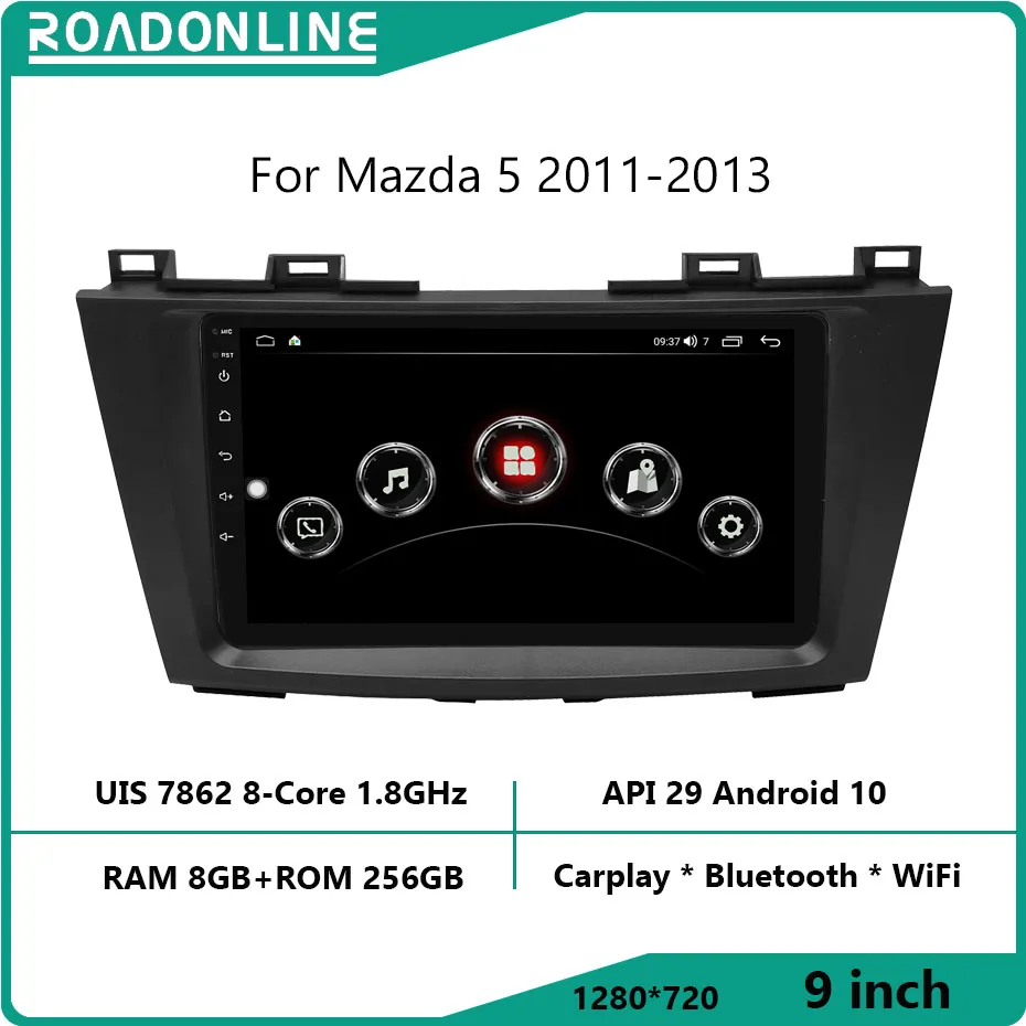 

For Mazda 5 2011-2013 Resolution UIS7862 Octa-core 8+256gb Car Navigation CarPlay Car Radio Multimedia Video Player GPS