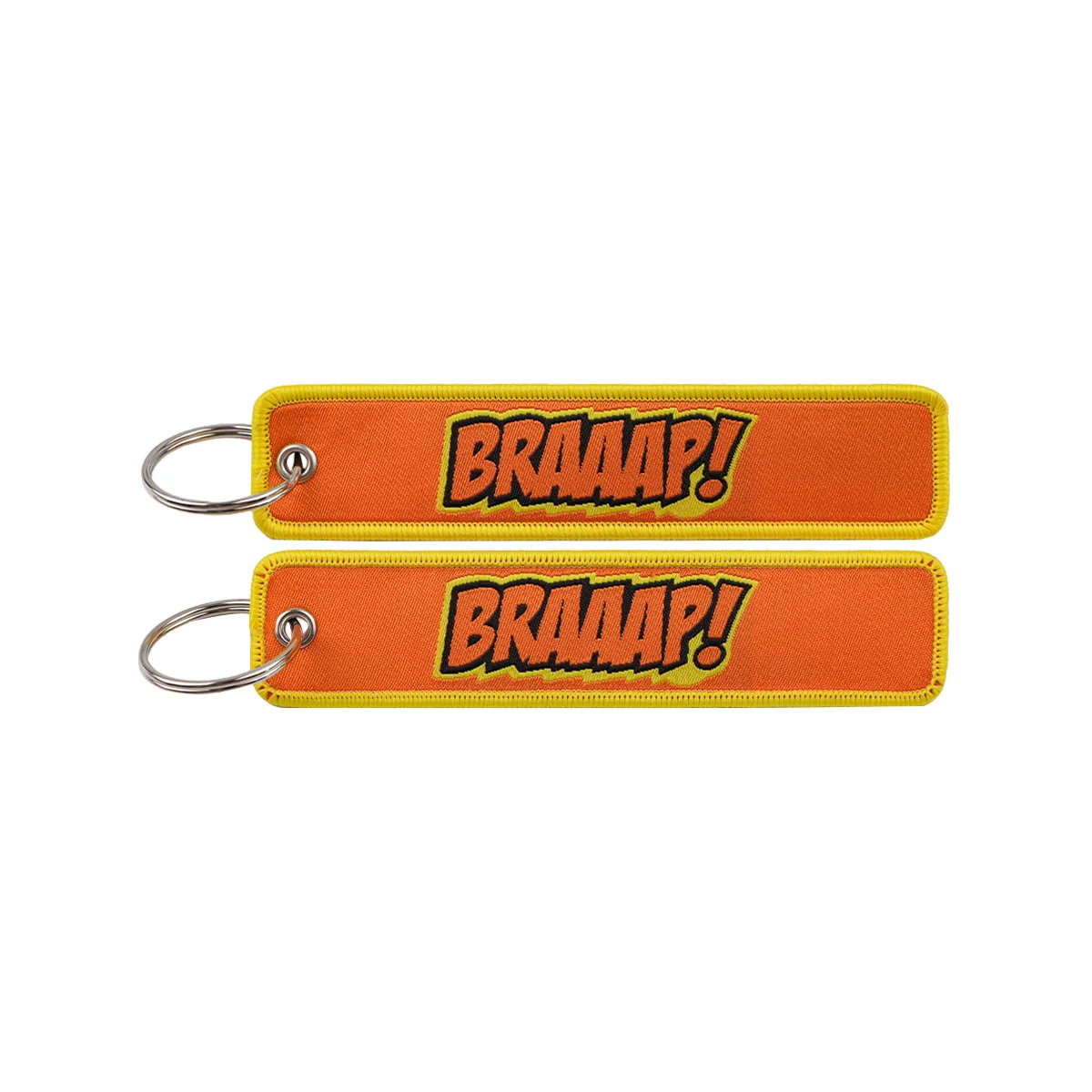 Humorous Embroidered Keychain - Key Ring Holder Accessory and Gift