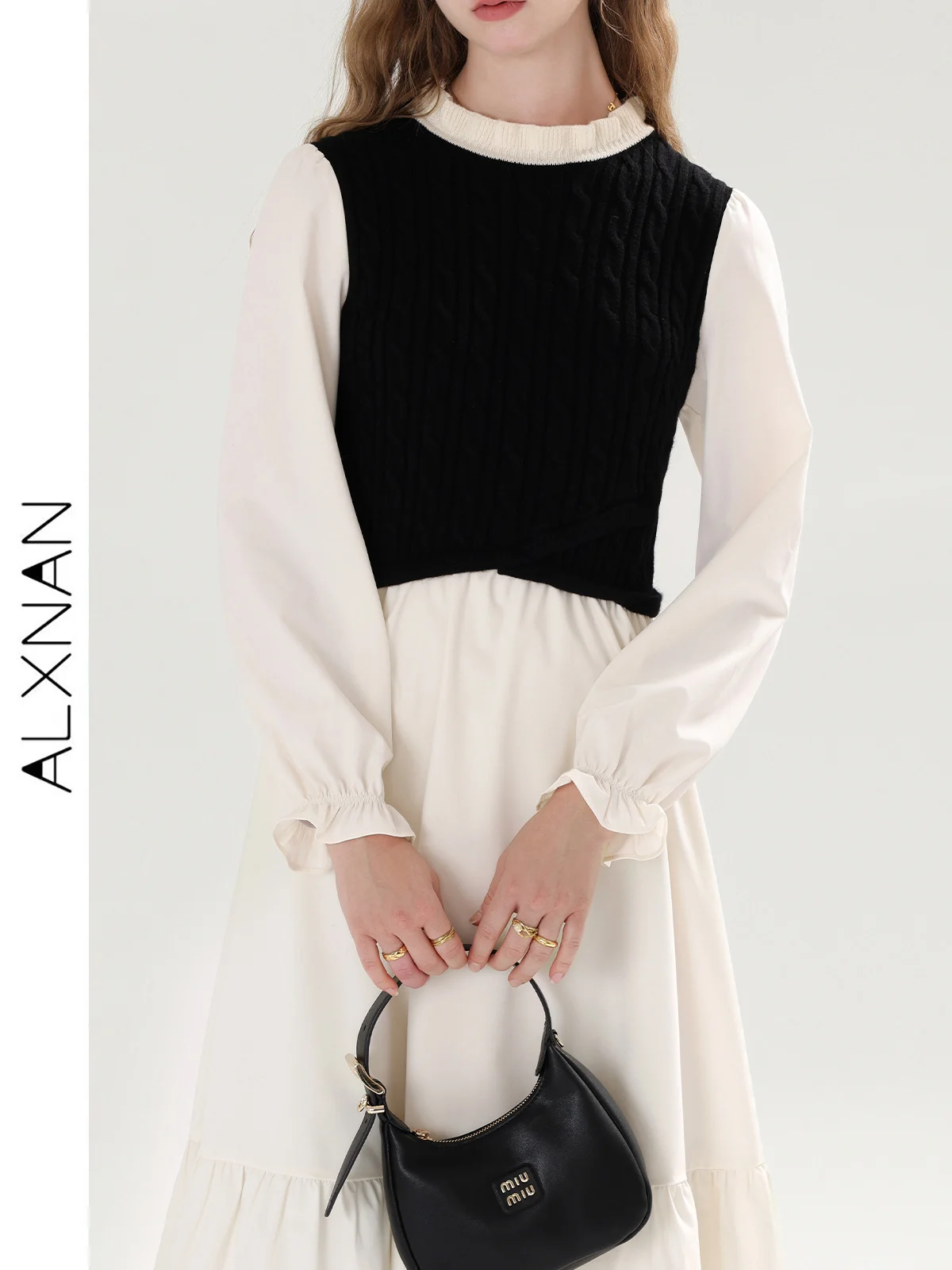 Рисунок 3 - Женское платье с длинным рукавом ALXNAN