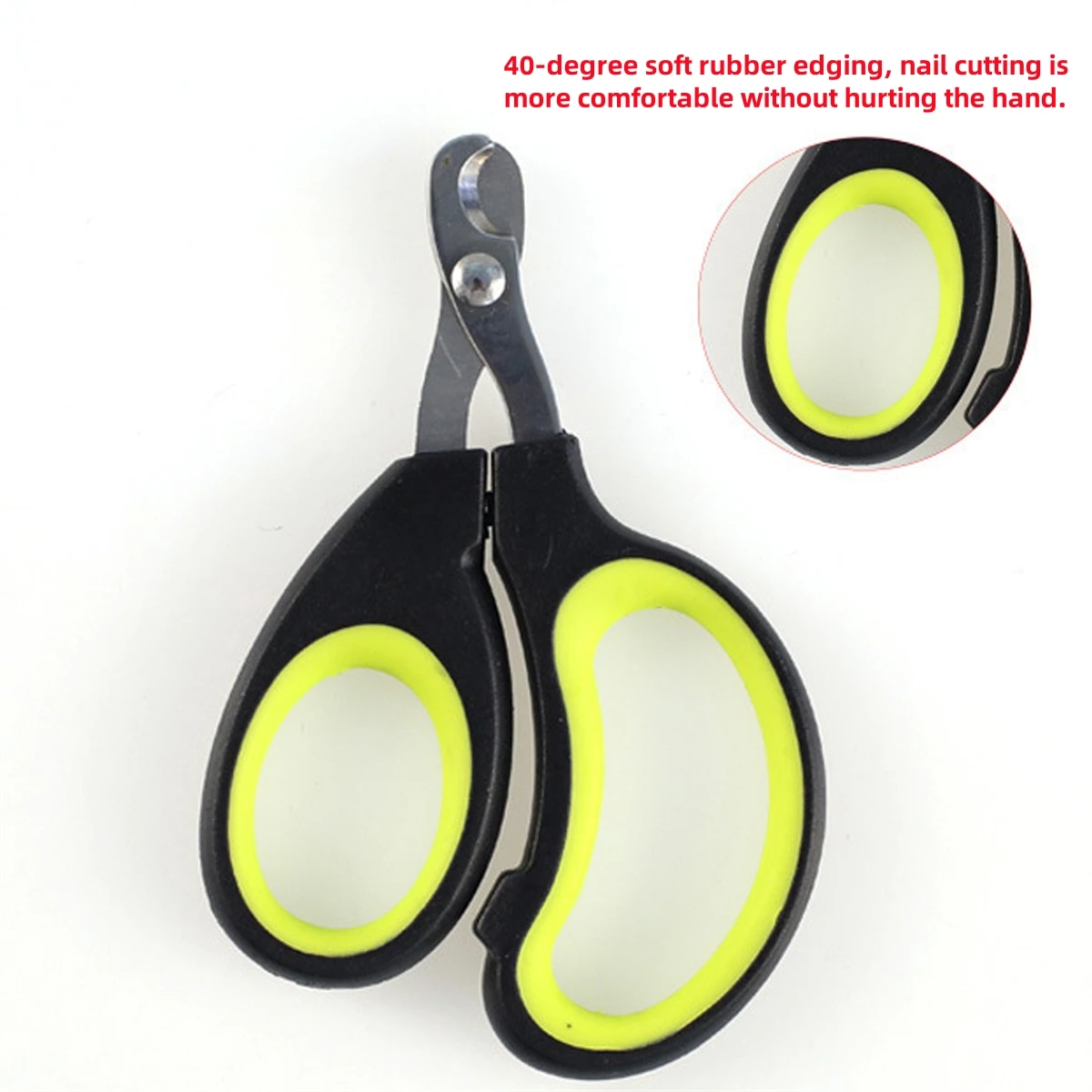1Pc Pet Nail Clippers Half Moon Shape Stainless Steel Cats Nail Scissors Small Pet Universal Nail Scissors Anti-Scratch Supplies 3