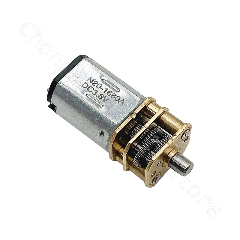 DIY용 메탈 기어 모터, 저속 마이크로 기어박스 감속기, N20 전기 모터, DC 3.6V, 230RPM