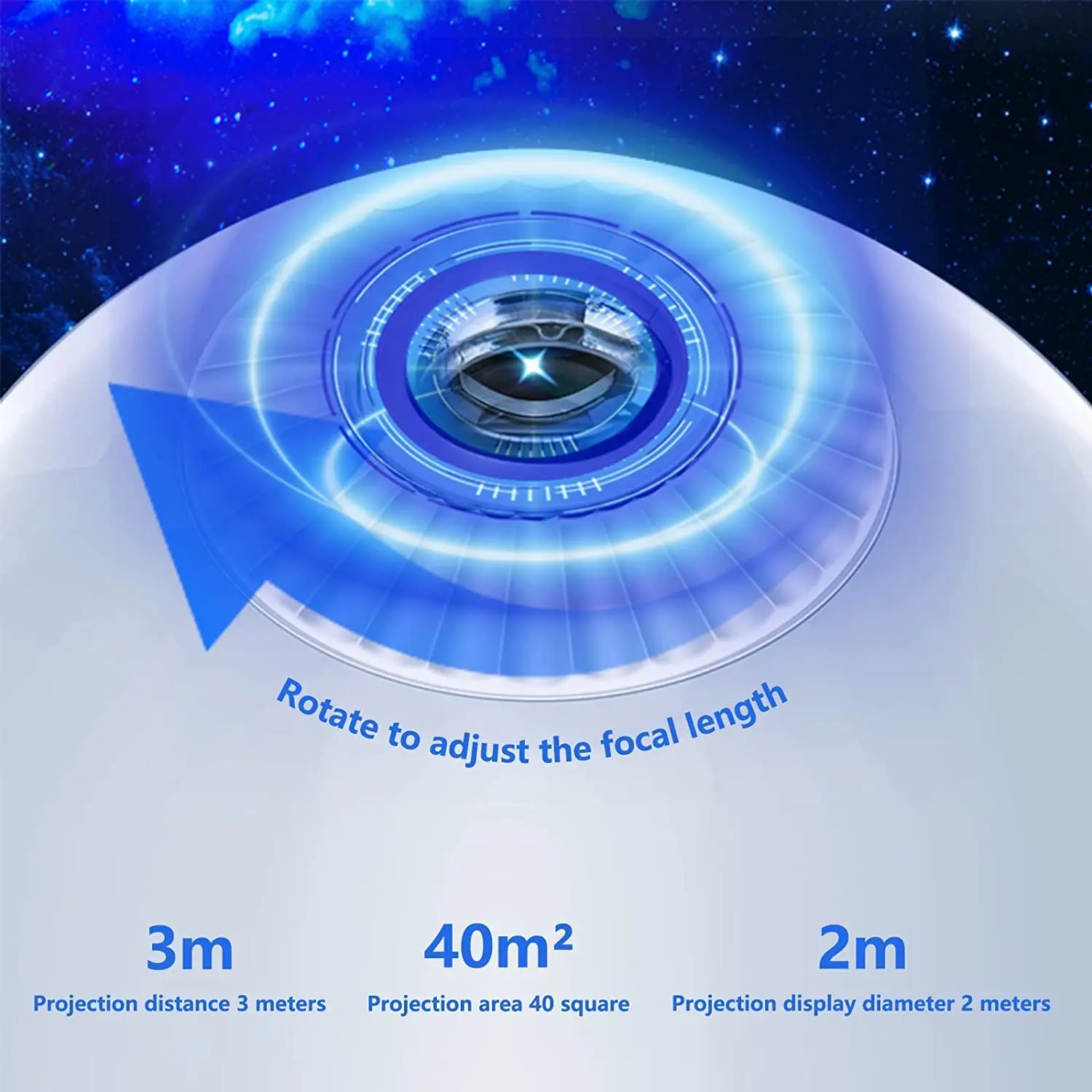 Stern Projektorlampe, Stern Sky Projektor 32 Modi 10 Planeten,  wiederaufladbare Kinder Nachtlicht LED Stern Projektor Lampe Einstellbare  Helligkeit