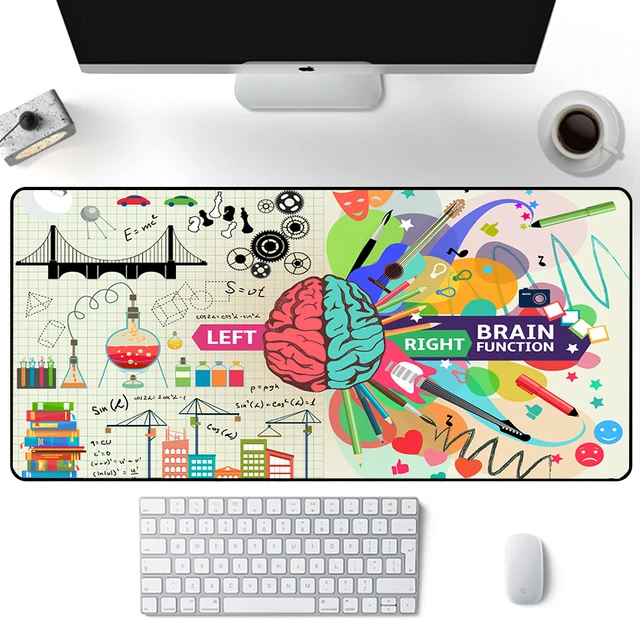 Upgrade your mousepad game with the Left Right Brain Mouse Pad