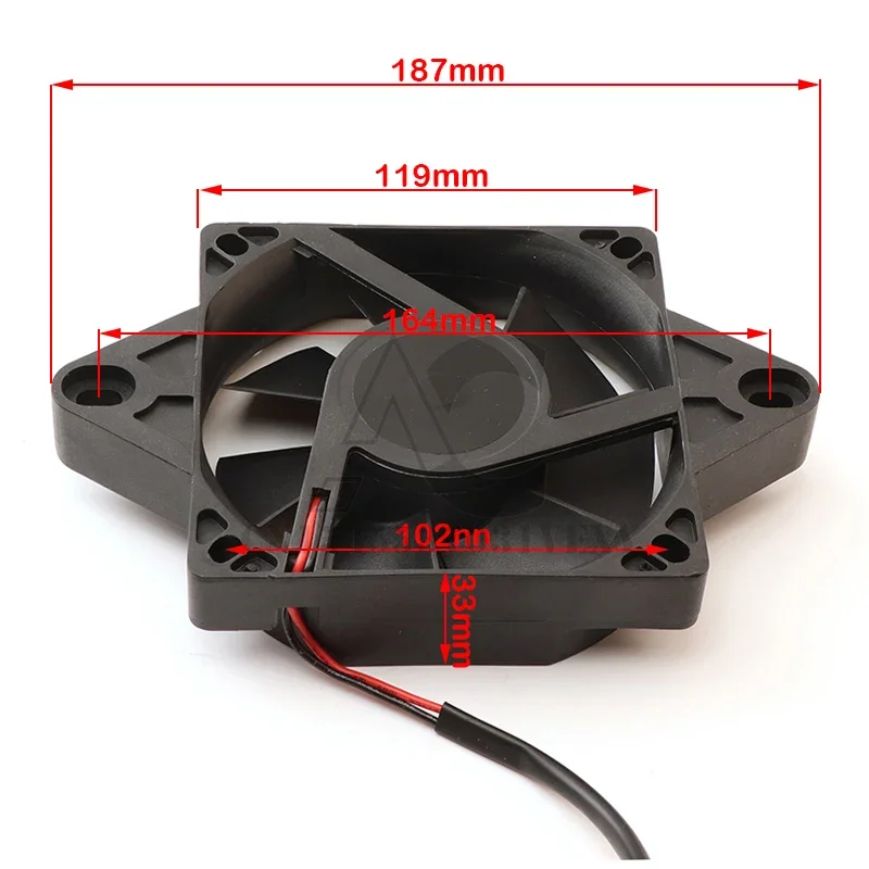 Motorcycle water tank fan Cooling Fan Cooler Water Cooler Electric Radiator for 200cc 250cc 300cc Dirt Pit Bike ATV Quad Go Kart