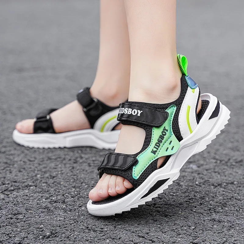 

Children's Sandals 2024 New Summer Middle and Big Children's Anti Slip Comfortable Casual Boys' Beach Shoes
