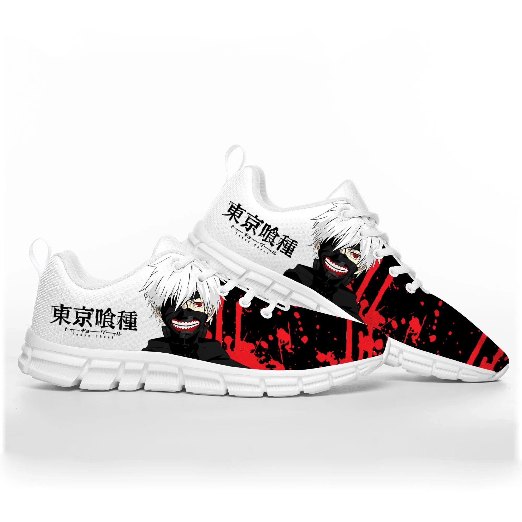 Anime Tokyo Ghoul Manga Kaneki Ken Sports Shoes Mens Womens Teenager Kids Children Sneakers Casual Custom High Quality Shoes