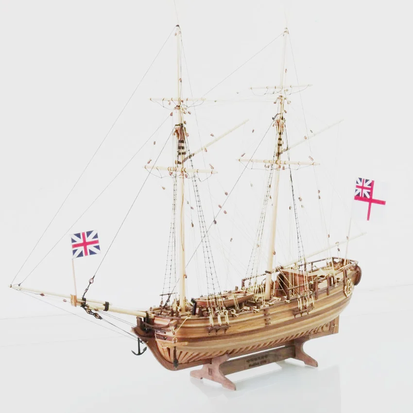 FullRibsWoodenModelBuildingkitsScale150HMSHalifax1775Ship