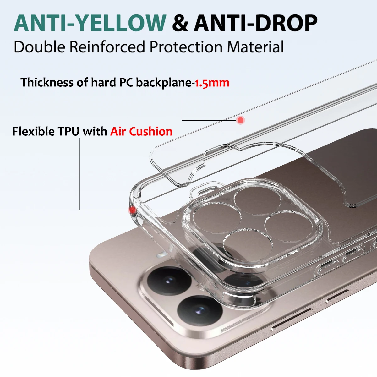 Acrylic HD Transparent Shockproof Ultra-Thin Case