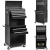 Large-scale Rolling Tool Chest - Removable Top Box Large Bottom Cabinet with Casters and Lock System Tool-Box Heighten 6-Drawer 1