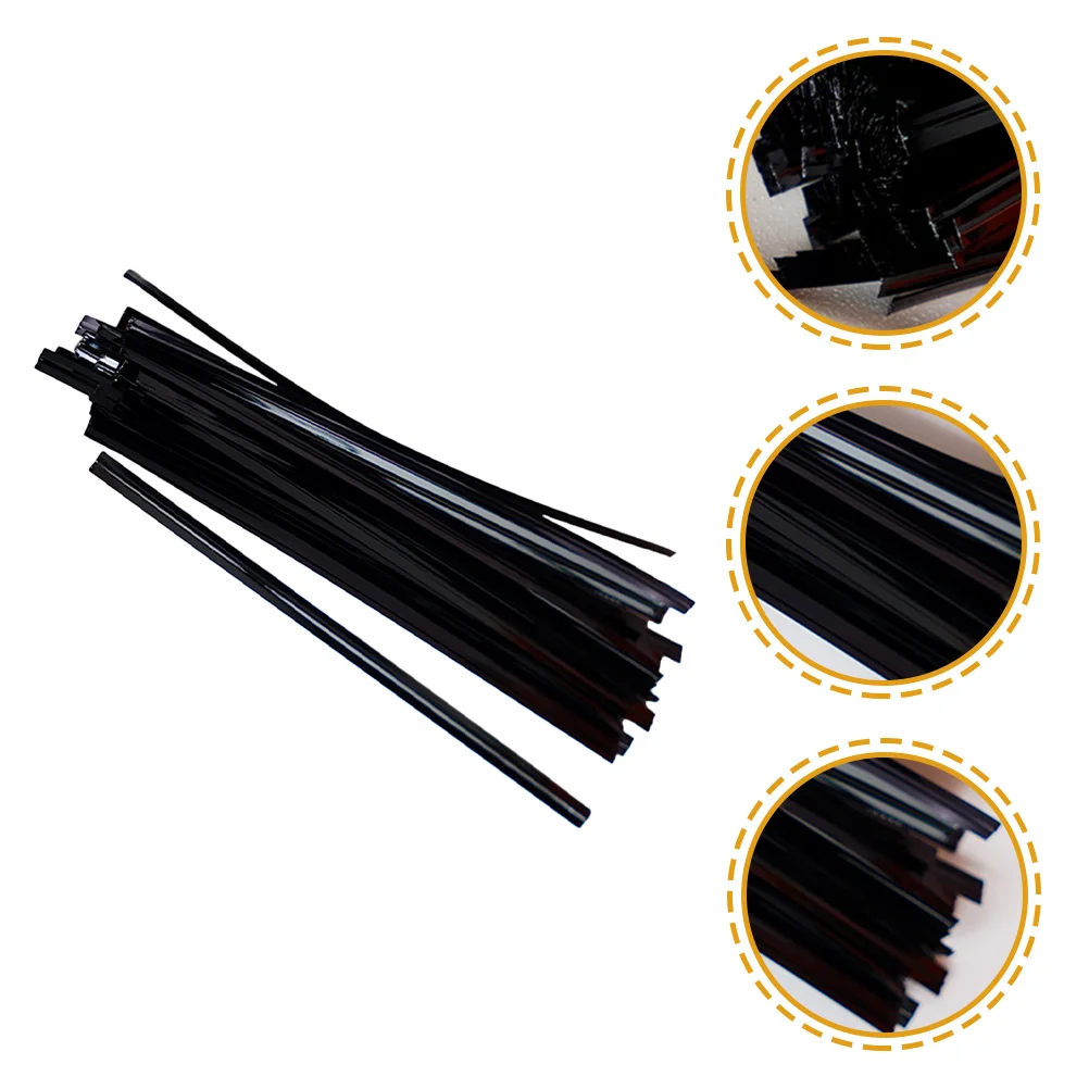 

800pcs Halloween Black Binding Wire Baking Bread Bag Sealing Wire for Bakery
