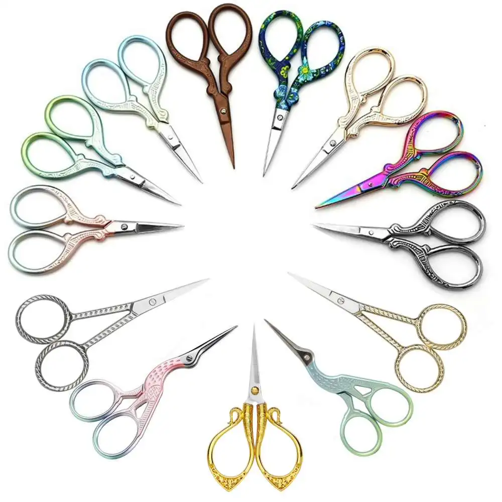 Sewing Scissors Small Embroidery Scissor Fabric Thread Handicraft Household Embroidery Sewing Shears