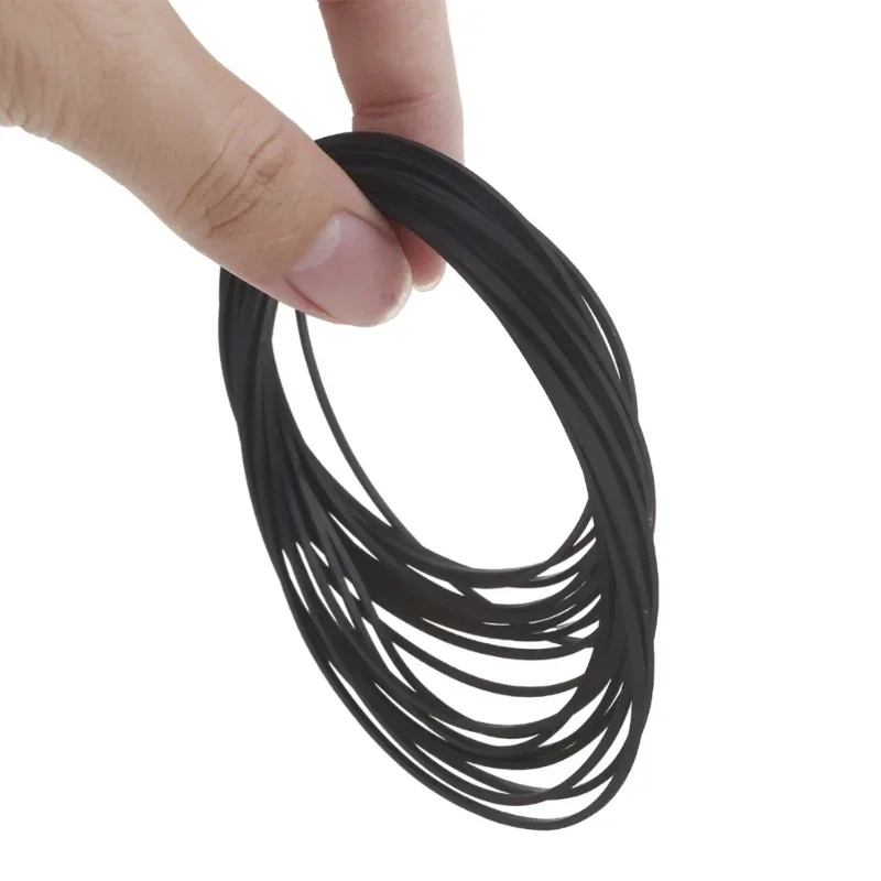 20PCS Mix Size 1mm Square Cassette Tape Machine Belt Assorted Common Belt for Recorder Walkman,Repeater DVDs Drives