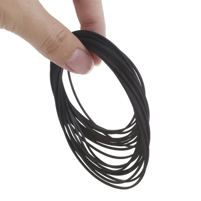 BELLIFFY 20piezas Correa Para Grabadoras De Casete De Goma Para Reparación Y Mantenimiento Compatible Radio Cassette Cinta Y Cinturón De Goma