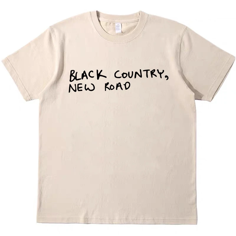 Black Country New Road Retro Short-sleeved Bf Men and Women Couple T-shirt Pure Cotton Tee Original Tshirt