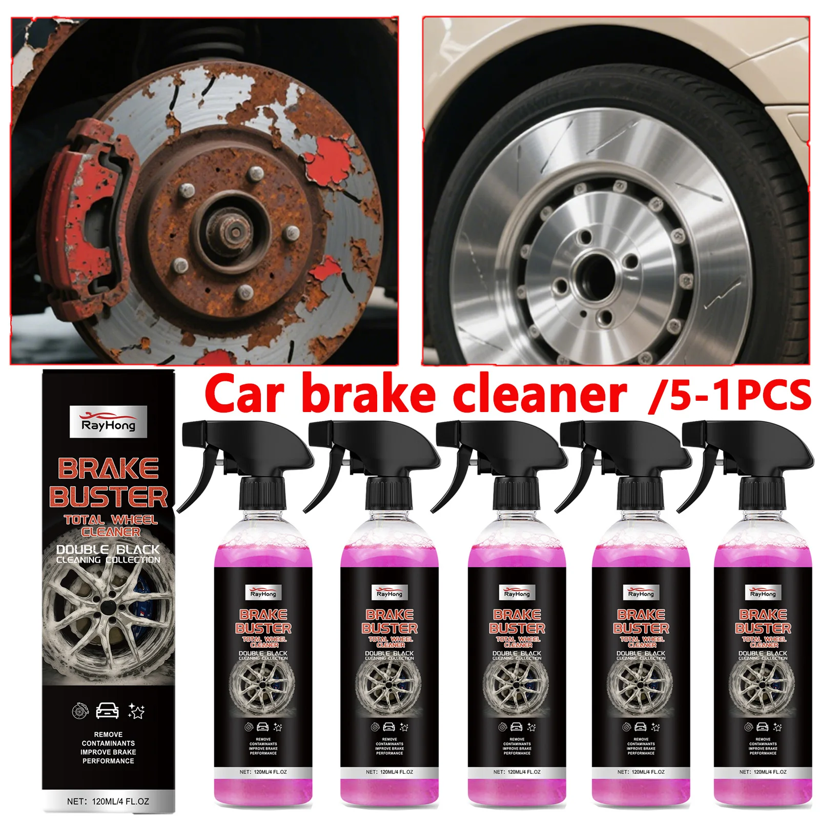 Metal Polish Metal Polish Spray Car Wheel Rim Cleaner Automotive Wheel Brake Polishing Refurbishing Paint Protect Metal Dust Iron Agent Auto Maintenance Supplie