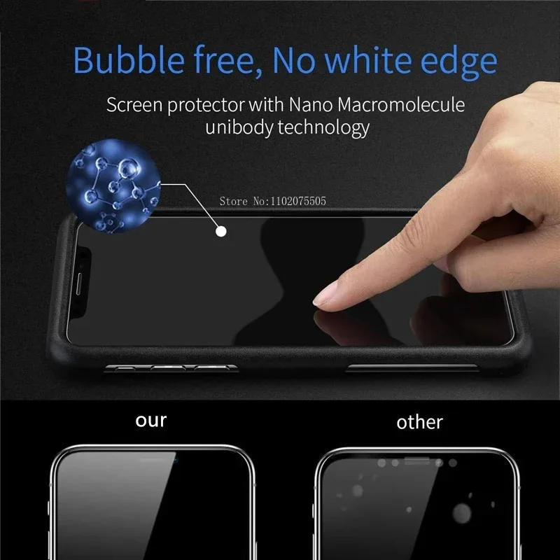 Premium Tempered Glass Screen Protector 2.5D Full Cover Glue Film