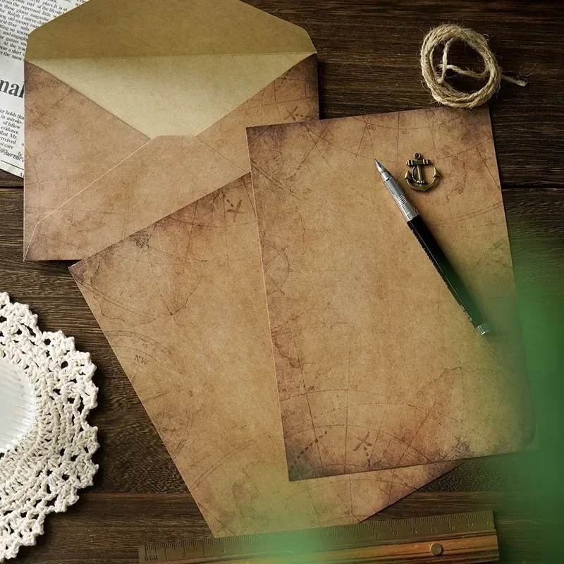 Kraft Paper Envelopes 4 + 2/pack Retro Envelope for Wedding