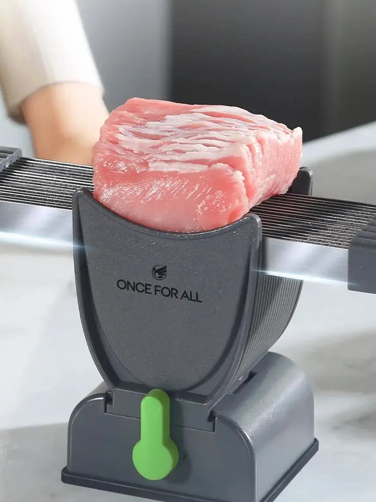 ONCE for All Meat Slicer and Knife Set for Meat Slicing , Manual Fresh Meat Cutter, Slicer for Beef, Pork, Chicken Breast - AliExpress 15