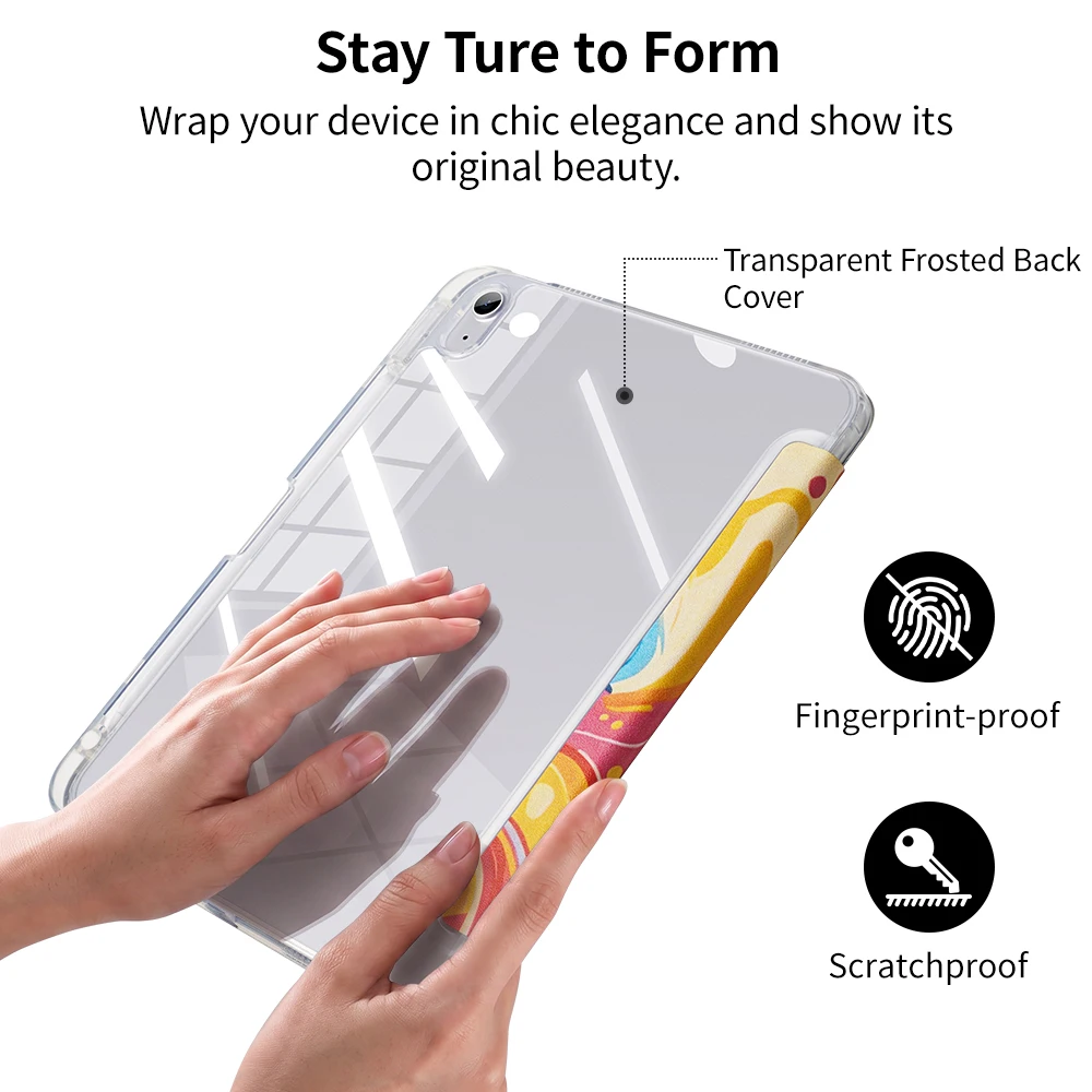 Sleek and Slim Protective iPad Case with Pencil Holder