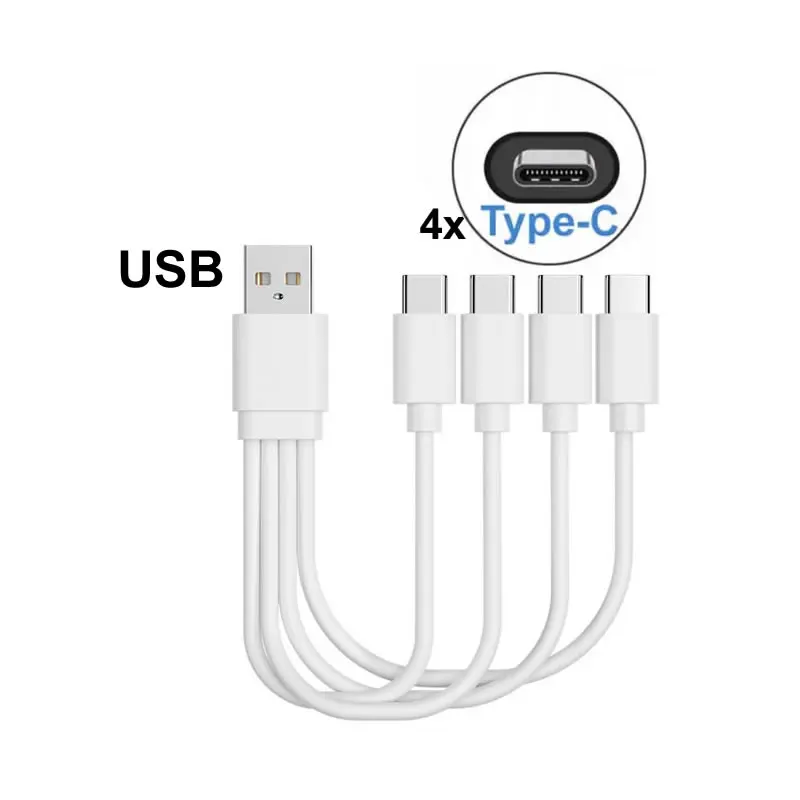 ตัวเลือกสินค้า สายชาร์จ USB-C 4 in 1 ชาร์จได้หลายอุปกรณ์พร้อมกัน