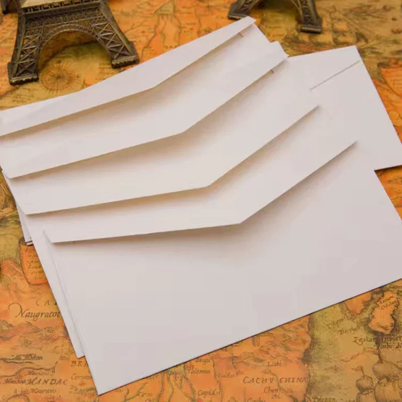 22x11cm Retro Kraft Papers 50pcs/lot Envelope for Wedding Invitations Love Letters Western Business High-grade thanks Envelopes
